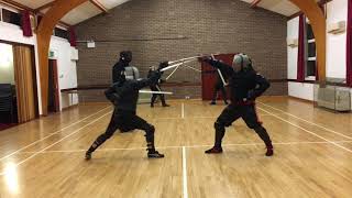 Scottish Broadsword Sparring  Esther vs Nick [upl. by Micheal]