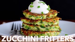 How To Make Easy Zucchini Fritters  Must Try Recipe [upl. by Neirbo]