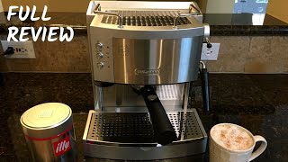 Delonghi EC 702 Manual Espresso Machine Review  Pouring Shots amp Vanilla Latte [upl. by Llatsyrc]