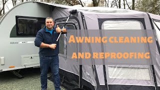 Awning care cleaning and reproofing 2019 CC [upl. by Rafaelle]