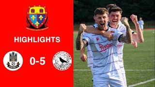 Caerleon 05 Cwmbrân Town  Gwent FA Senior cup  Quarter final highlights [upl. by Orlosky]