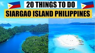 20 THINGS TO DO in SIARGAO ISLAND  SIARGAO Travel Guide  SIARGAO PHILIPPINES [upl. by Anitak]