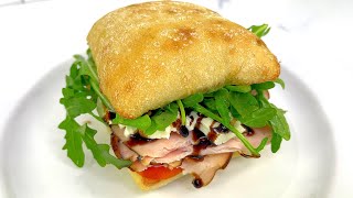 HOW TO MAKE A CIABATTA SANDWICH [upl. by Hazem]