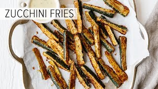 ZUCCHINI FRIES  glutenfree lowcarb keto [upl. by Awe77]