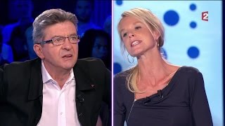 Clash JeanLuc Mélenchon Vanessa Burggraf  On nest pas couché 10 septembre 2016 [upl. by Amalee]