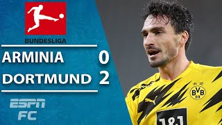 Mats Hummels steals the show in Haalands absence in Dortmund win  ESPN FC Bundesliga Highlights [upl. by Darnall]