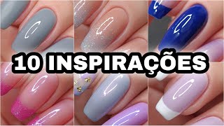 10 INSPIRAÇÕES DE UNHAS [upl. by Alegnat]