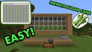 120 AUTOMATIC SUGARCANE FARM TUTORIAL in Minecraft Bedrock MCPEXboxPS4Nintendo SwitchWin10 [upl. by Latsyrhk]