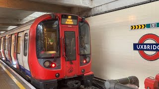 Metropolitan Line full journey Aldgate to Uxbridge all stations [upl. by Elleyoj459]