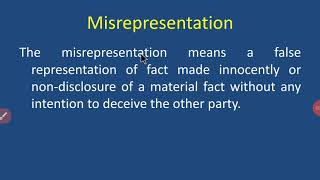 Misrepresentation [upl. by Engis]