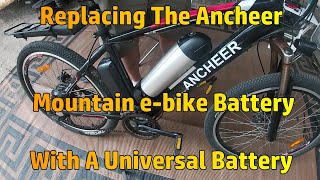 Replacing the battery on my ancheer mountain ebike [upl. by Aicatan236]