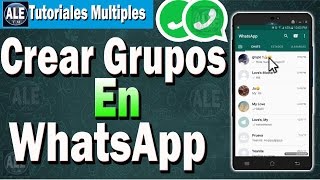 Como Crear Grupos En WhatsApp  Hacer Un Grupo En WhatsApp [upl. by Enecnarf857]