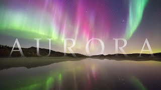 Northern Lights in ICELAND ★ Magical AURORA Borealis ★ Ambient Aerial 4K ► [upl. by Notac]